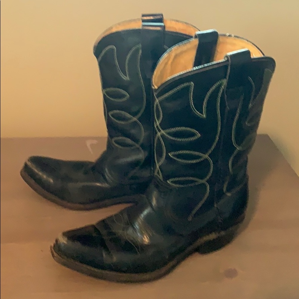 Vintage gold bond black cowboy boots - Picture 4 of 4